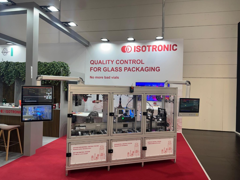 Messestand der Isotronic GmbH auf der Glasstec in Düsseldorf 2026